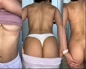 BACKSIDE BOOTY Bounce: South Asian Indian COLLEGE BABE Shows Off Her Perfect BUBBLE BUTT